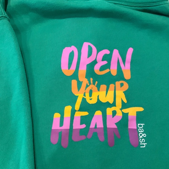 BA&SH gabin. SWEATSHIRT Green - Size Small (1) - Picture 1 of 6